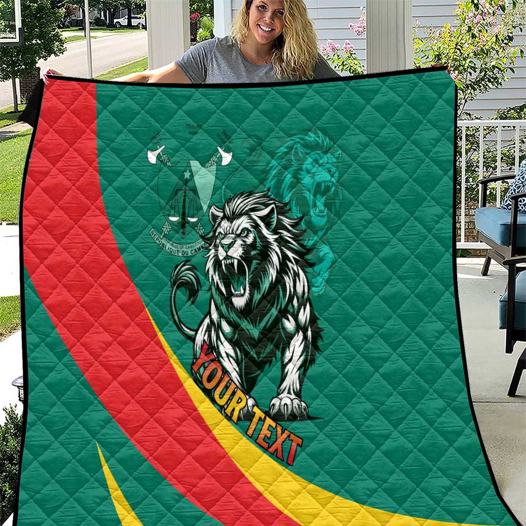 Personalised Happy Cameroon National Day Quilt May 20 Cameroun