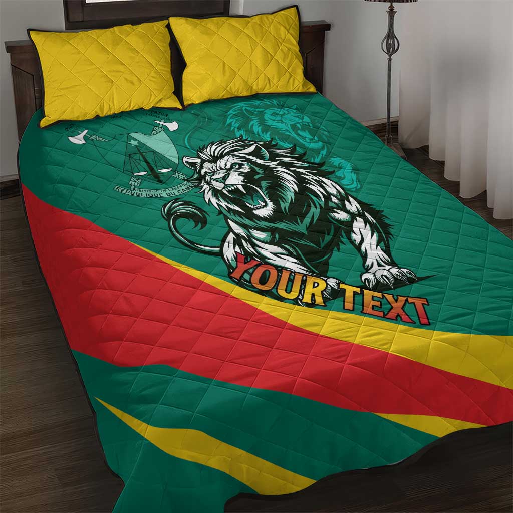 Personalised Happy Cameroon National Day Quilt Bed Set May 20 Cameroun