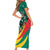 Personalised Happy Cameroon National Day Short Sleeve Bodycon Dress May 20 Cameroun