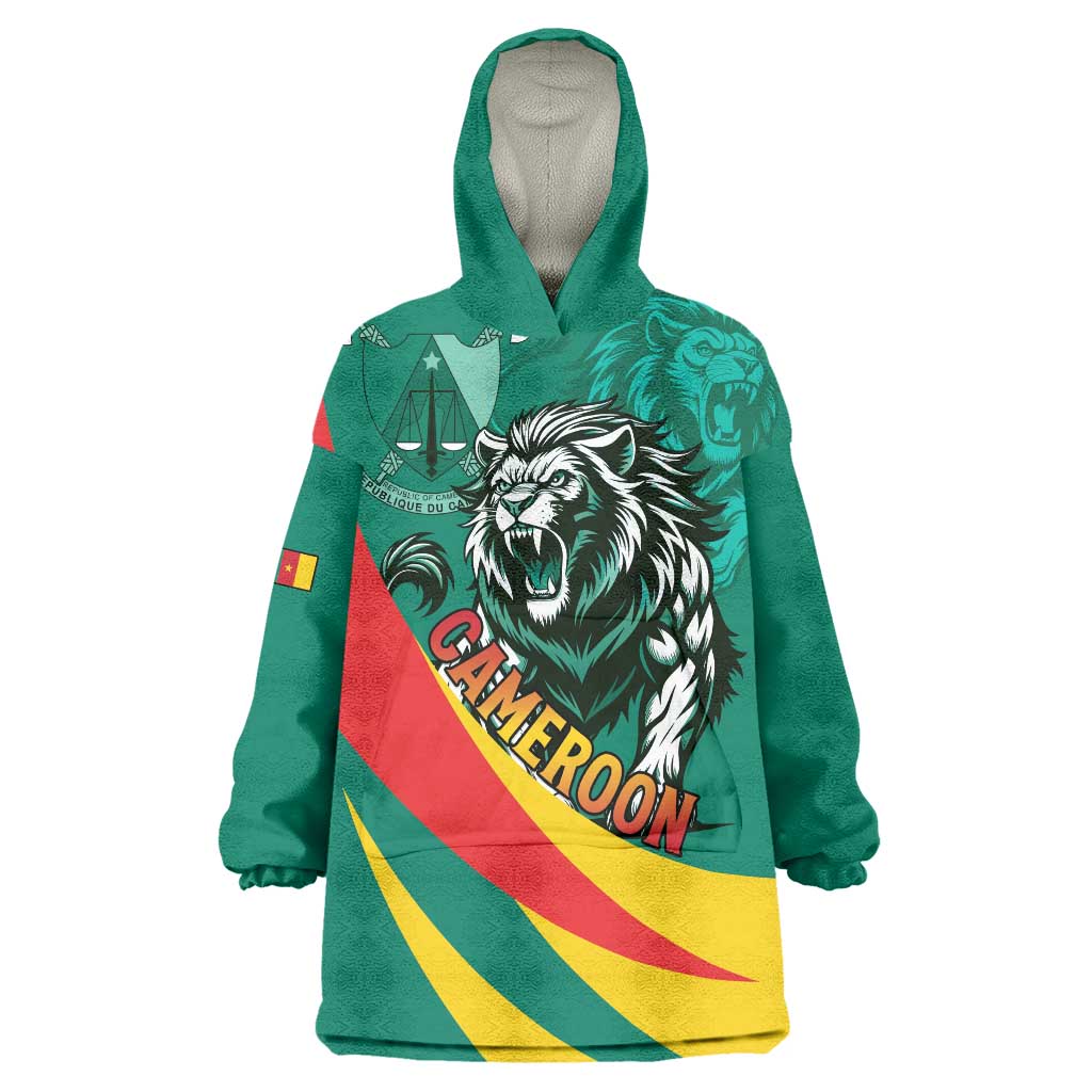 Personalised Happy Cameroon National Day Wearable Blanket Hoodie May 20 Cameroun