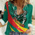 Personalised Happy Cameroon National Day Women Casual Shirt May 20 Cameroun