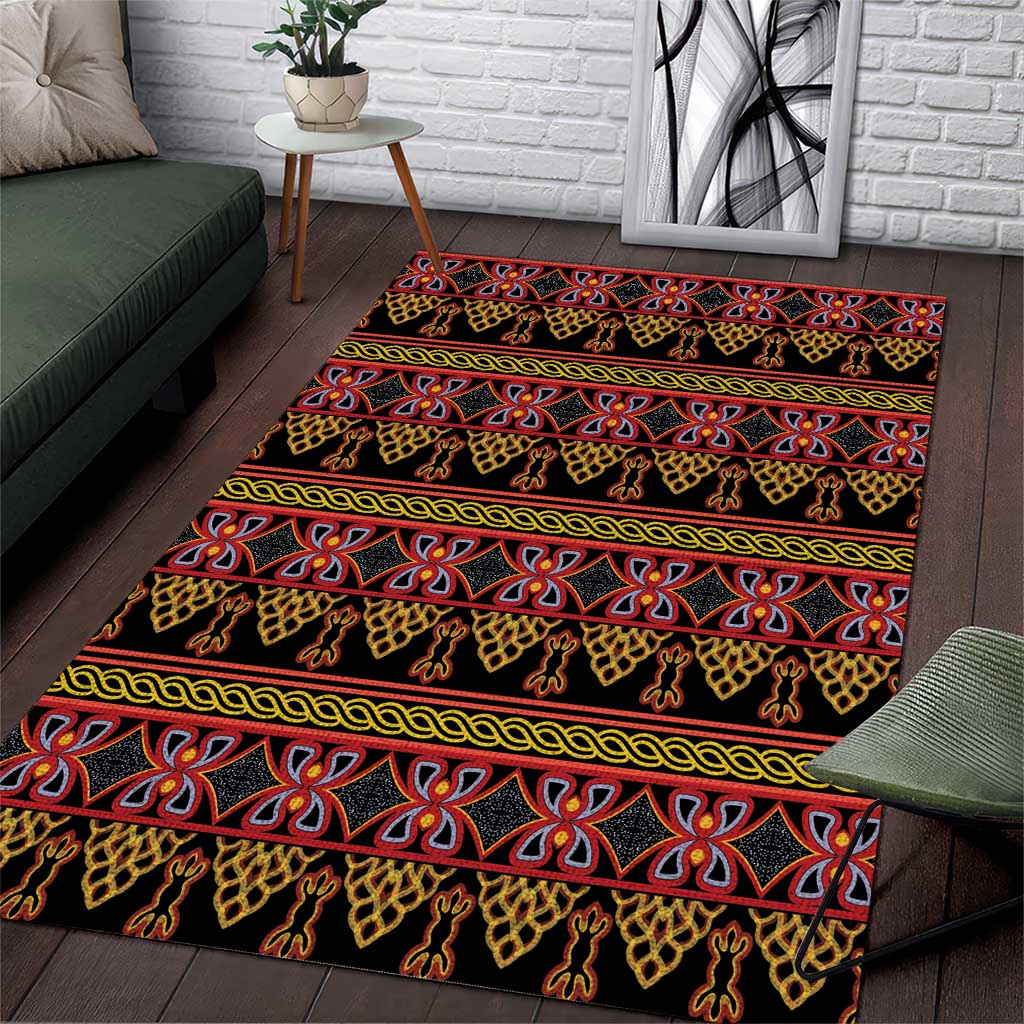 Cameroon Traditional Toghu Pattern Area Rug