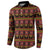 Cameroon Traditional Toghu Pattern Button Sweatshirt