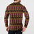 Cameroon Traditional Toghu Pattern Button Sweatshirt