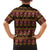 Cameroon Traditional Toghu Pattern Family Matching Long Sleeve Bodycon Dress and Hawaiian Shirt