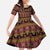 Cameroon Traditional Toghu Pattern Family Matching Long Sleeve Bodycon Dress and Hawaiian Shirt