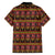 Cameroon Traditional Toghu Pattern Family Matching Long Sleeve Bodycon Dress and Hawaiian Shirt