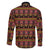 Cameroon Traditional Toghu Pattern Family Matching Off The Shoulder Long Sleeve Dress and Hawaiian Shirt