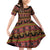 Cameroon Traditional Toghu Pattern Family Matching Off Shoulder Short Dress and Hawaiian Shirt