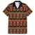 Cameroon Traditional Toghu Pattern Family Matching Puletasi and Hawaiian Shirt