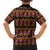 Cameroon Traditional Toghu Pattern Family Matching Short Sleeve Bodycon Dress and Hawaiian Shirt