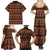 Cameroon Traditional Toghu Pattern Family Matching Summer Maxi Dress and Hawaiian Shirt