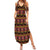 Cameroon Traditional Toghu Pattern Family Matching Summer Maxi Dress and Hawaiian Shirt