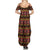 Cameroon Traditional Toghu Pattern Family Matching Summer Maxi Dress and Hawaiian Shirt