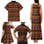 Cameroon Traditional Toghu Pattern Family Matching Tank Maxi Dress and Hawaiian Shirt