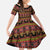 Cameroon Traditional Toghu Pattern Kid Short Sleeve Dress