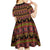 Cameroon Traditional Toghu Pattern Kid Short Sleeve Dress