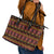 Cameroon Traditional Toghu Pattern Leather Tote Bag