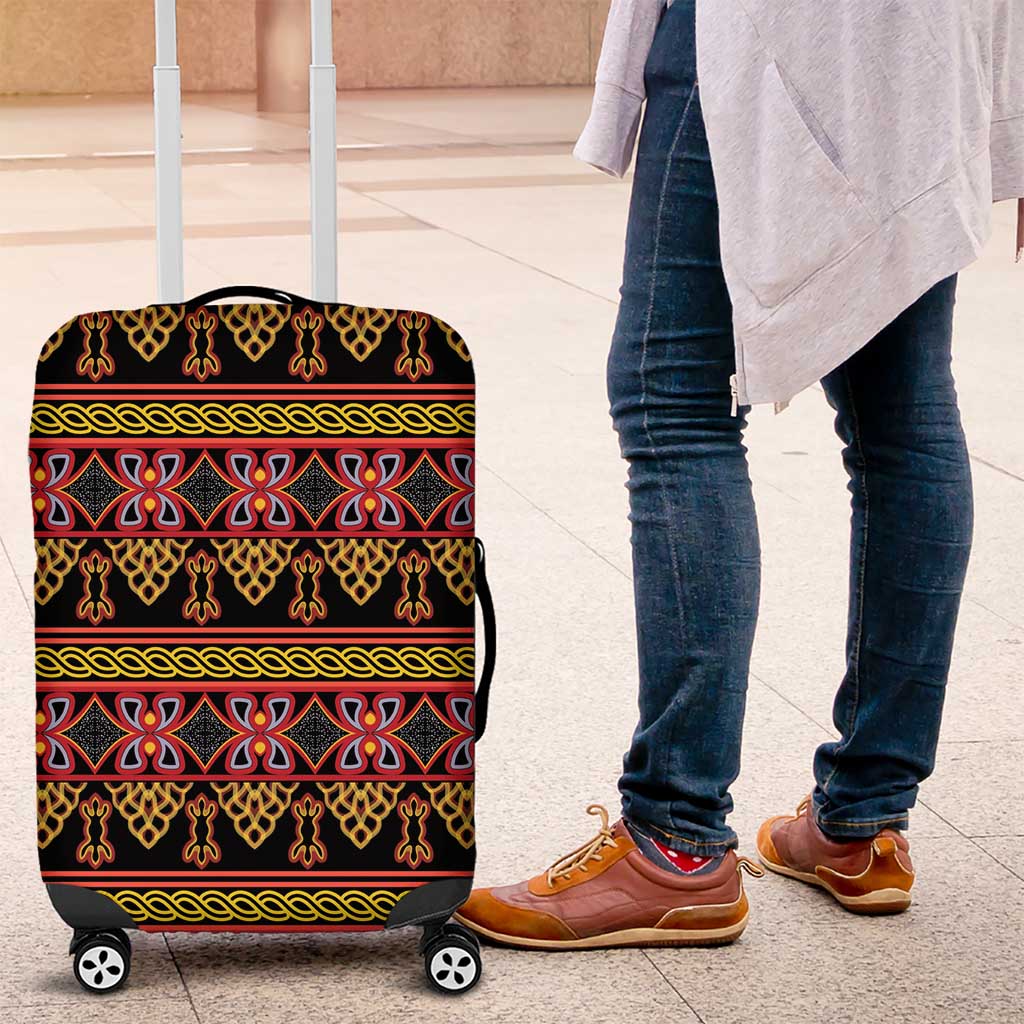 Cameroon Traditional Toghu Pattern Luggage Cover