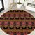 Cameroon Traditional Toghu Pattern Round Carpet