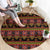 Cameroon Traditional Toghu Pattern Round Carpet