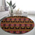 Cameroon Traditional Toghu Pattern Round Carpet