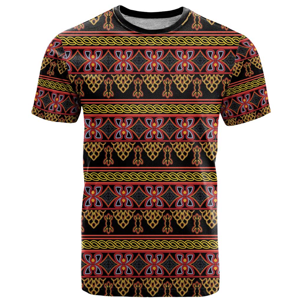 Cameroon Traditional Toghu Pattern T Shirt