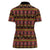 Cameroon Traditional Toghu Pattern Women Polo Shirt