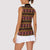 Cameroon Traditional Toghu Pattern Women Sleeveless Polo Shirt