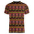 Cameroon Traditional Toghu Pattern Women V-Neck T-Shirt