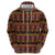 Cameroon Traditional Toghu Pattern Zip Hoodie