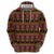 Cameroon Traditional Toghu Pattern Zip Hoodie