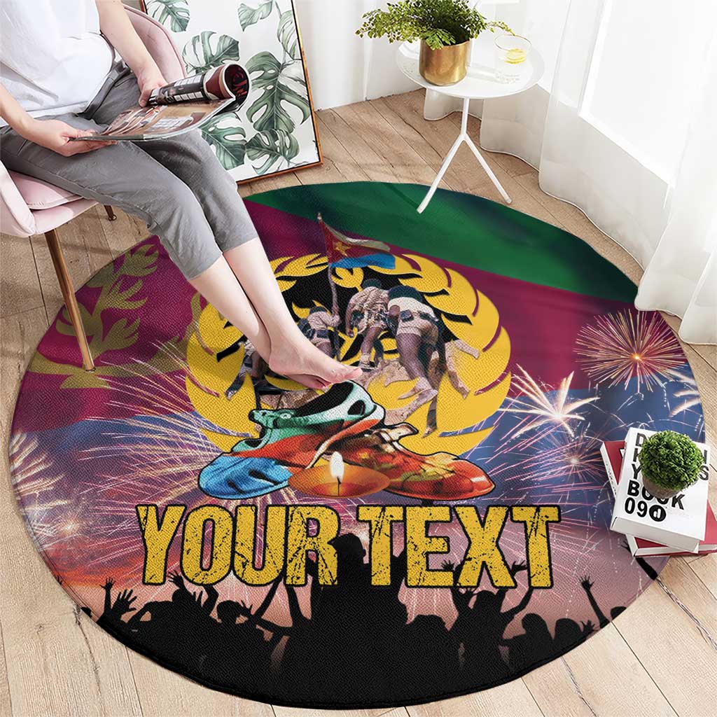 Personalized Eritrea Martyrs Day Round Carpet Eternal Glory To Our Martyrs