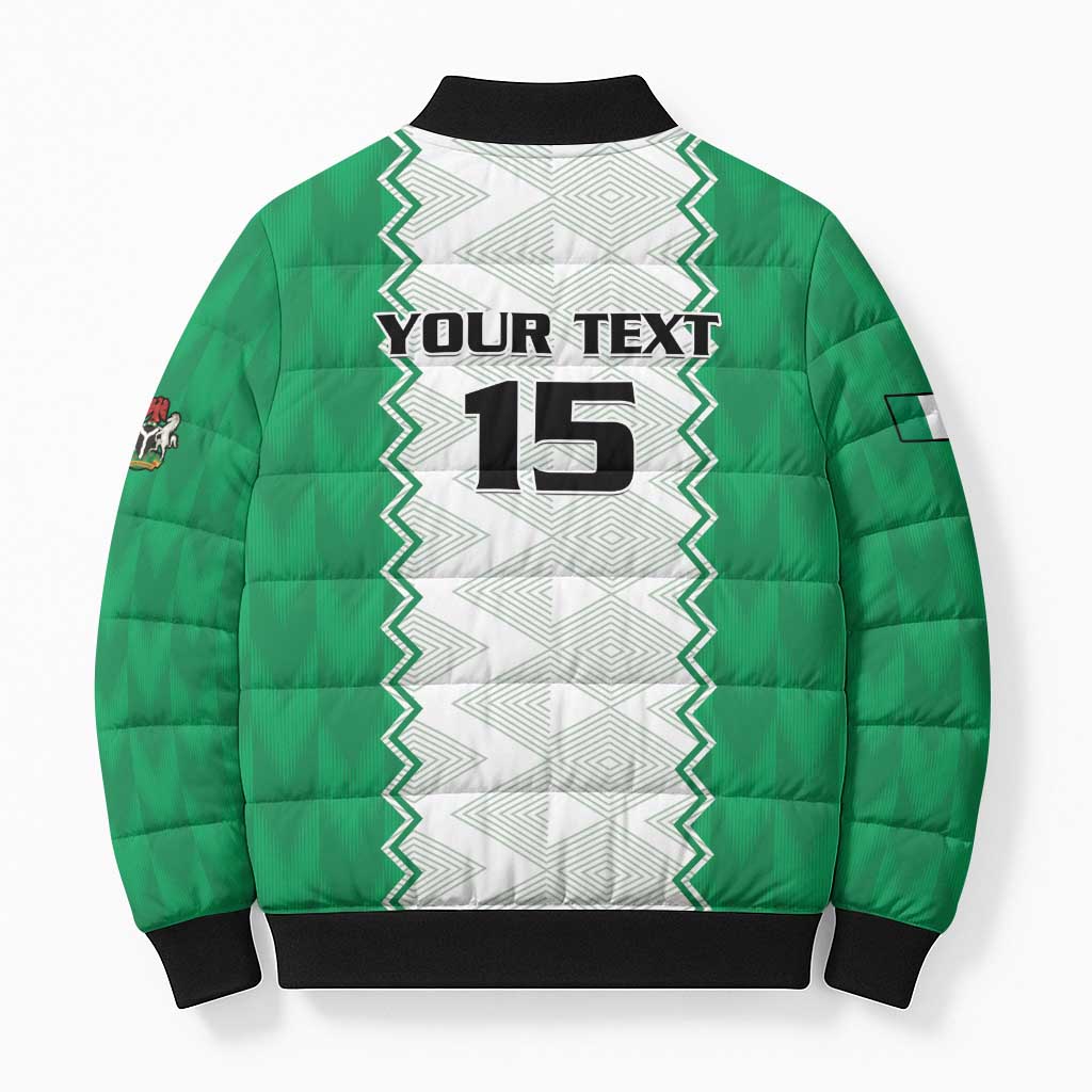 Nigeria Basketball Custom Bomber Puffer Jacket Go DTigers - Wonder Print Shop
