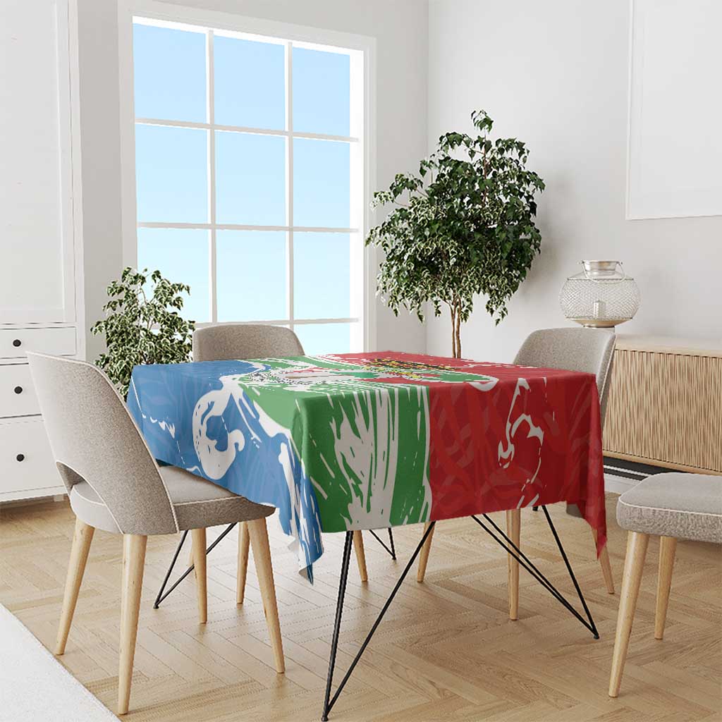 Equatorial Guinea Independence Day Tablecloth Coat Of Arms With Map - Wonder Print Shop