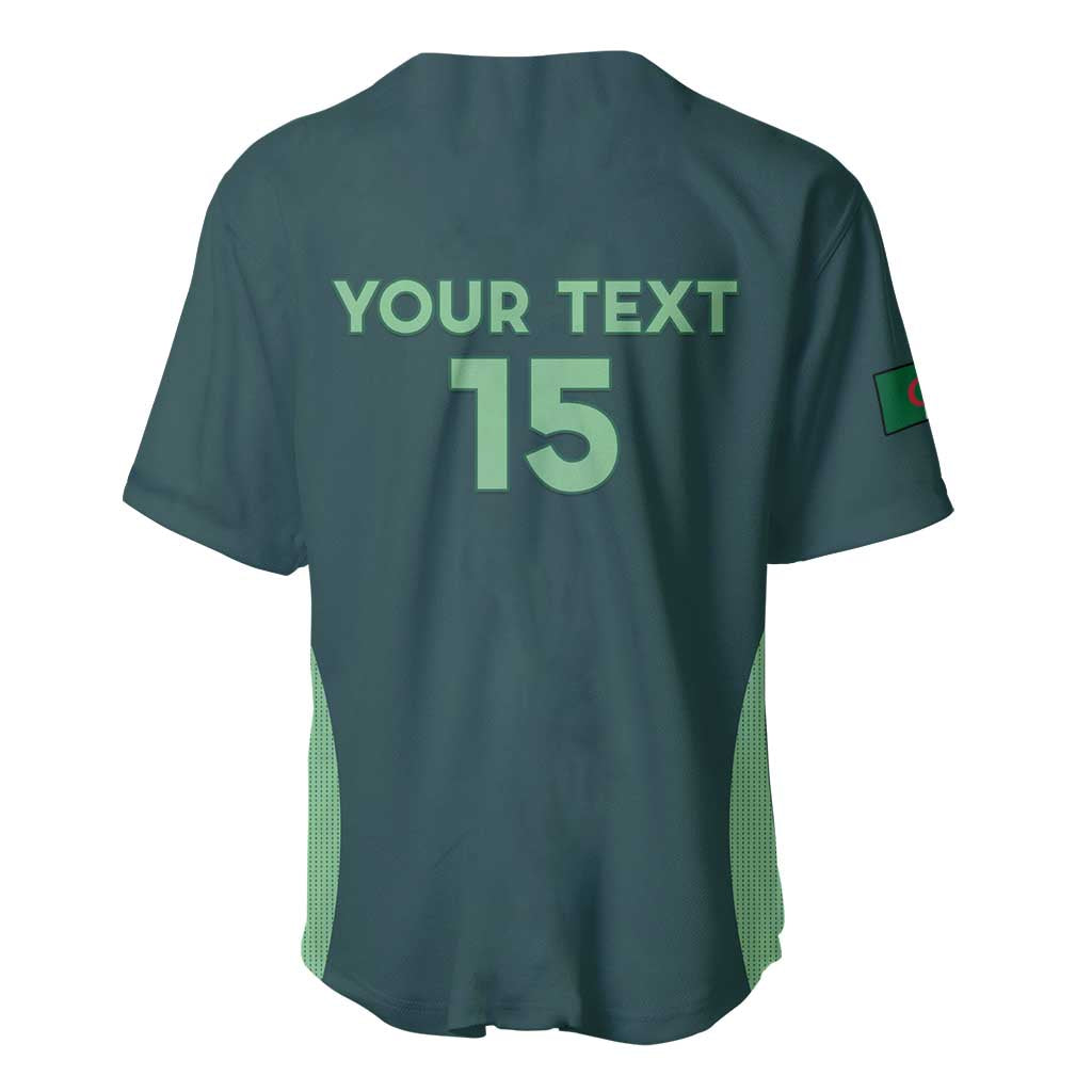 Custom Algeria Football Baseball Jersey Come On Greens - Wonder Print Shop
