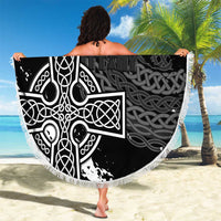 Brittany Celtic Cross Beach Blanket With Celtic Knotwork - Wonder Print Shop