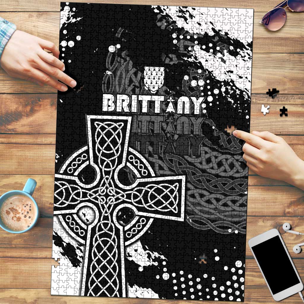 Brittany Celtic Cross Puzzle With Celtic Knotwork - Wonder Print Shop
