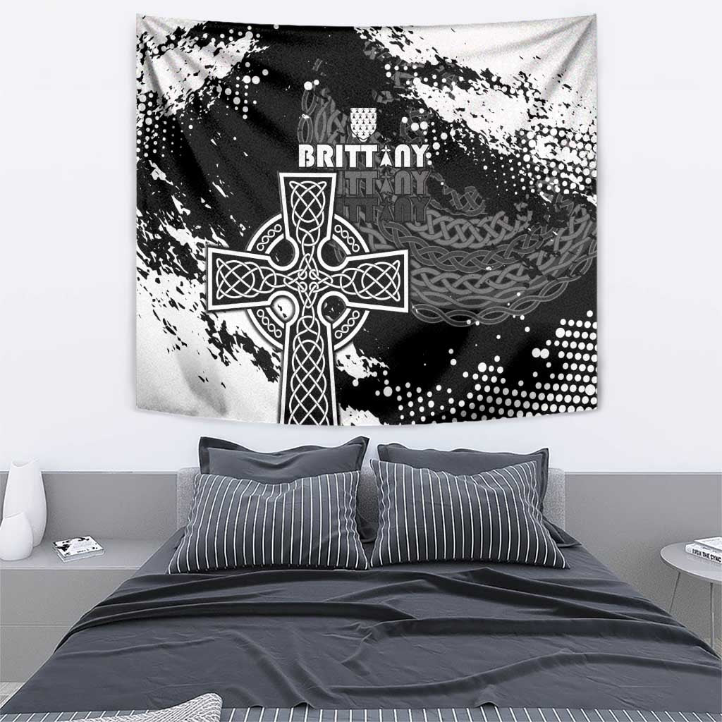Brittany Celtic Cross Tapestry With Celtic Knotwork - Wonder Print Shop