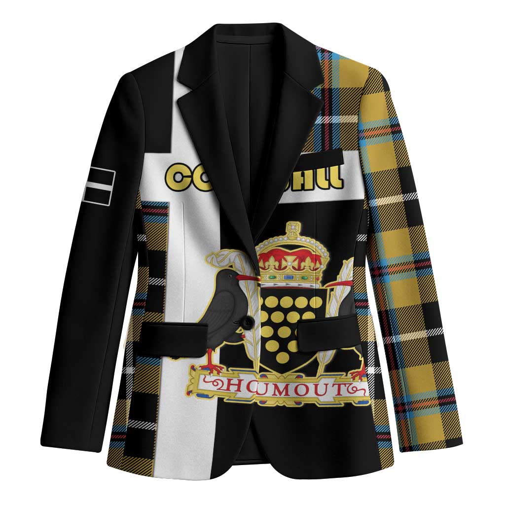 Personalized Cornwall Blazer Coat Of Arms - Cornish Tartan - Wonder Print Shop