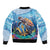 Personalised Barbados Sea Turtle Bomber Jacket Ocean Style - Wonder Print Shop