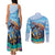 Personalised Barbados Sea Turtle Couples Matching Tank Maxi Dress and Long Sleeve Button Shirt Ocean Style - Wonder Print Shop