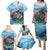 Personalised Barbados Sea Turtle Family Matching Puletasi and Hawaiian Shirt Ocean Style - Wonder Print Shop