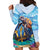 Personalised Barbados Sea Turtle Hoodie Dress Ocean Style - Wonder Print Shop