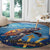 Barbados Sea Turtle Round Carpet Ocean Style