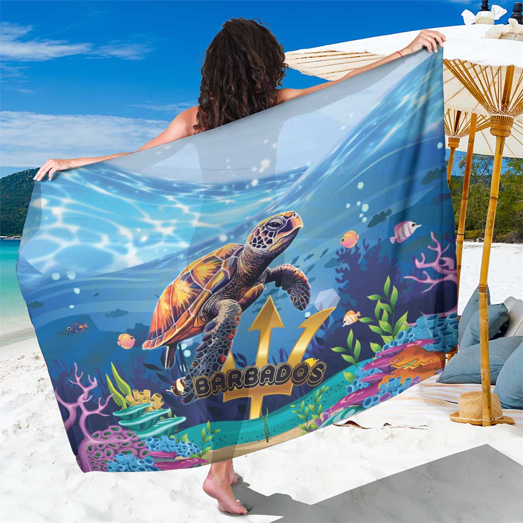 Barbados Sea Turtle Sarong Ocean Style - Wonder Print Shop