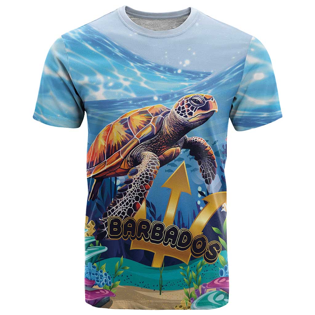 Personalised Barbados Sea Turtle T Shirt Ocean Style - Wonder Print Shop