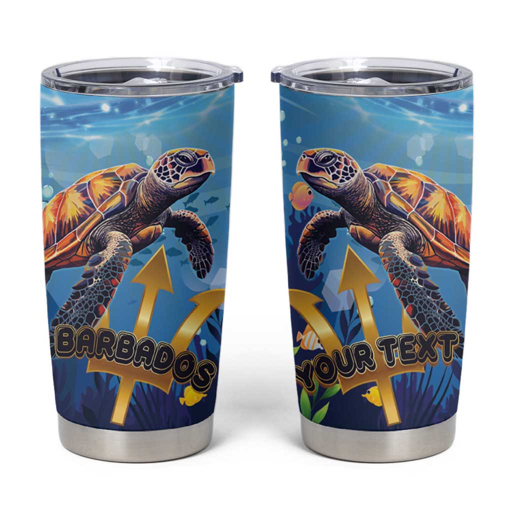 Personalised Barbados Sea Turtle Tumbler Cup Ocean Style - Wonder Print Shop