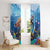 Barbados Sea Turtle Window Curtain Ocean Style - Wonder Print Shop