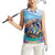 Personalised Barbados Sea Turtle Women Sleeveless Polo Shirt Ocean Style - Wonder Print Shop